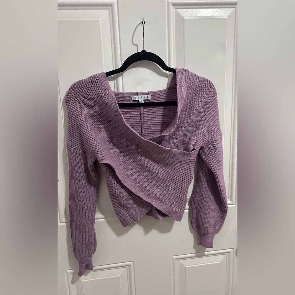 HYFVE Textured Knit Top in Soft Purple